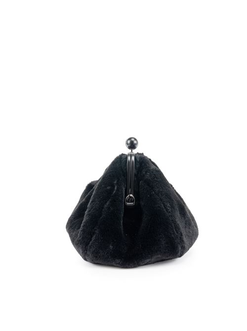 Borsa Pasticcino Gianna in tessuto extra soft furry Nero WEEKEND MAX MARA | 2425516075600006